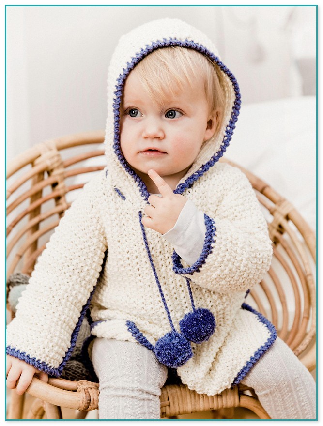 Baby Pullover An Einem Stück Stricken