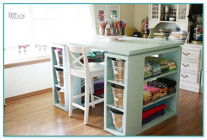Scrapbook Tables And Storage